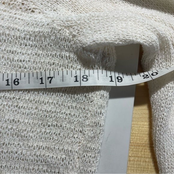 Helmet Lang NWT Asymmetrical Cream Sweater Large - Picture 8 of 9